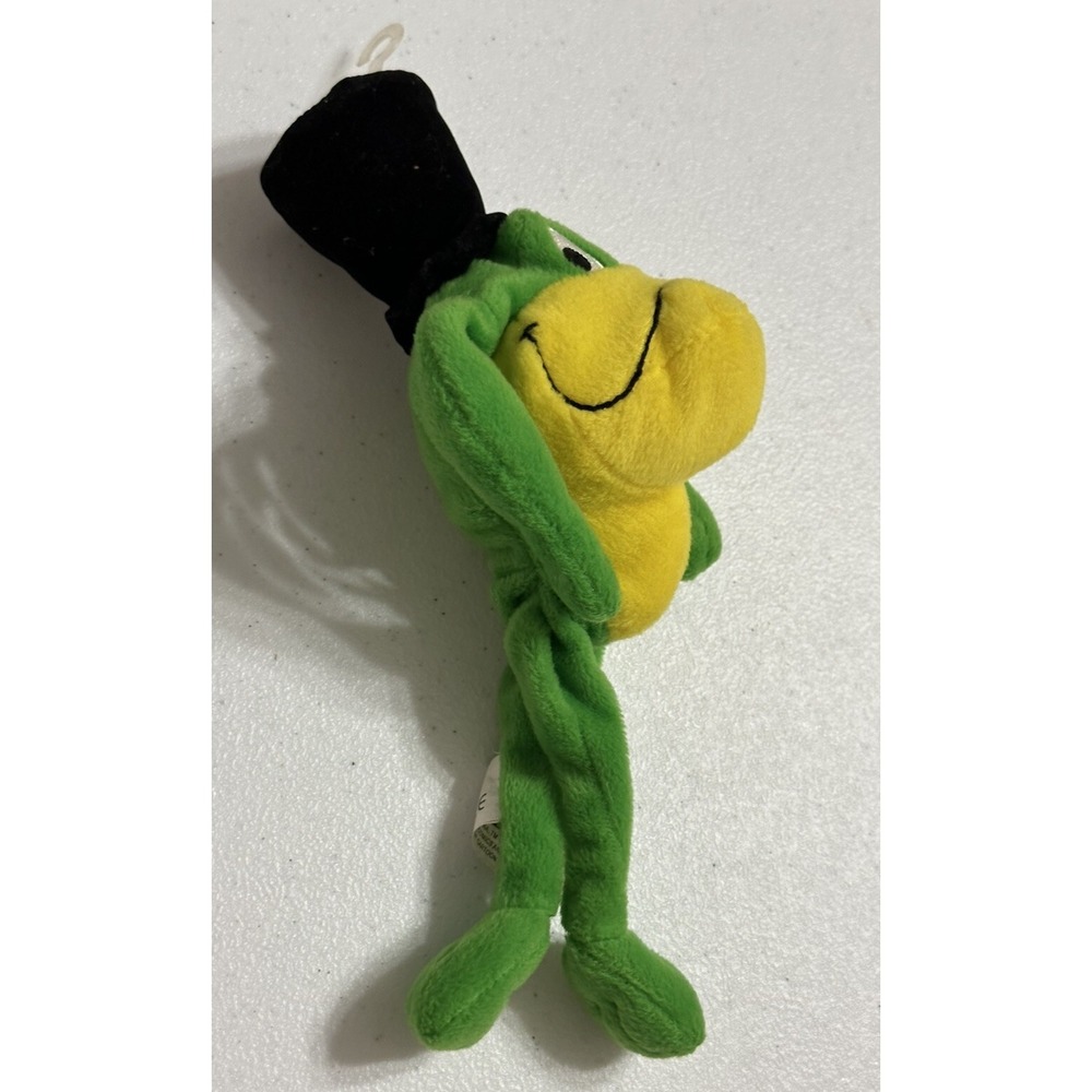 Vintage 1998 Warner Brothers Michigan J Frog Top Hat Singing Frog Bean Bag Plush - Picture 3 of 5